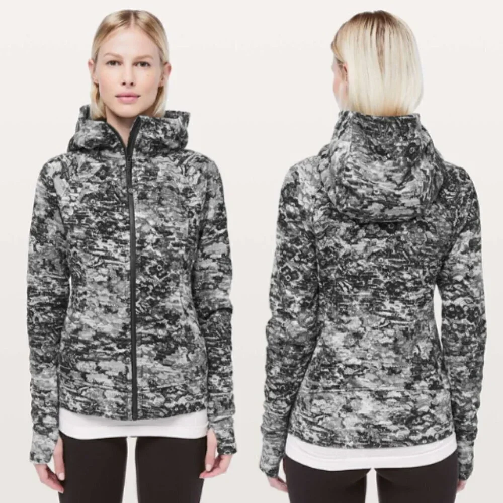 Lululemon Scuba Hoodie Light Cotton Fleece Lace Starlight Black 33043